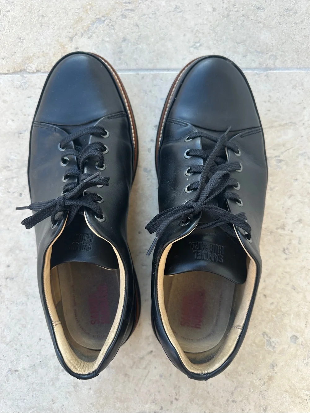Size 11.5 Men's Samuel Hubbard Featherlight Fast Lace Up Real Leather Sneaker